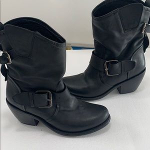 Black motto boots Great condition